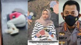 Selvi Amelia Nuraeni korban tabrak lari maut di Cianjur dan Kapolri Jenderal Listyo Sigit Prabowo. l Istimewa