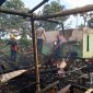 Rumah dan ternak jangrik terbakar di Ciambar Sukabumi. l Istimewa