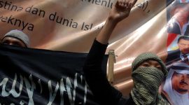 Demo anti Israel di Jakarta. l Istimewa