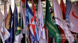 Bendera parpol peserta Pemilu. l Istimewa