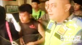D, tersangka pelaku penganiayaan di dalam angkot digelandang polisi. l Istimewa