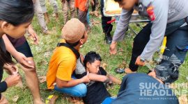 Korban selamat di Pantai Ombak Putih Cikakak. l Istimewa