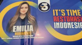 Media sosialisasi pencalegan Emilia Nurhayati. l Istimewa
