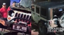 Jeep Rubicon Terbakar di Cianjur. l Istimewa