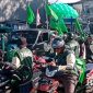 Ribuan kader PPP Kota Sukabumi mengantar pendaftaran bacaleg ke KPU. l Istimewa