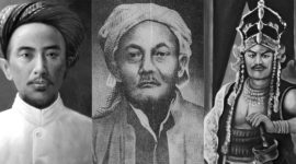 KH. Ahmad Dahlan, KH. Hasyim Asy'ari dan Prabu Siliwangi. l Istimewa
