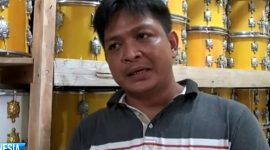 Firmansyah, pemilik usaha produksi drum di Sukabumi. l Istimewa
