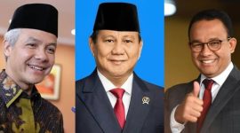 Ganjar Pranowo, Prabowo Subianto dan Anies Baswedan. l Istimewa