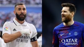 Karim Benzema dan Lionel Messi. l Istimewa