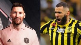 Lionel Messi dan Karim Benzema. l Istimewa