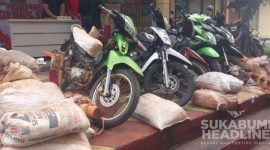Barang bukti sitaan dari penambang emas ilegal di Ciemas, Kabupaten Sukabumi. l Istimewa