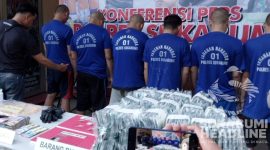 10 Warga Sukabumi Terlibat Tindak Pidana Penyalahgunaan Obat Terlarang dan Sabu. l Istimewa