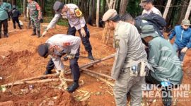 Polisi tutup tambang emas ilegal di Ciemas, Kabupaten Sukabumi. l Istimewa