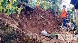 Salah satu titik longsor di Kabupaten Sukabumi. l Istimewa