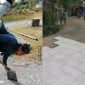 Kelakuan nyeleneh para kuli bangunan. l Istimewa