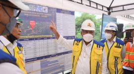 Menteri PUPR, Basuki Hadimuljono melanjutkan kunjungan kerja meninjau progres pembangunan Jalan Tol Bocimi. l PUPR