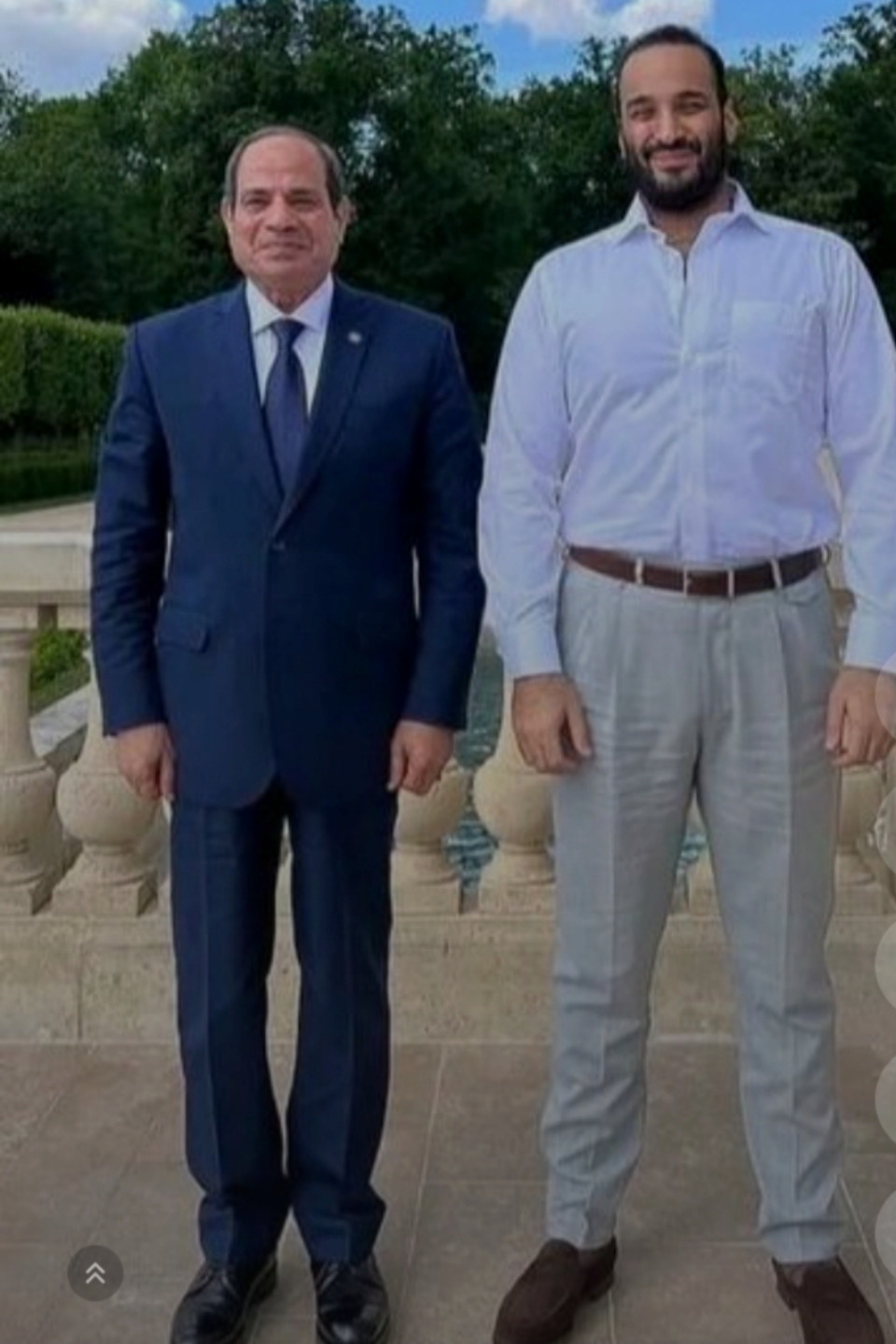 Presiden Mesir Abdel Fatah Al-Sisi dan Mohammed bin Salman. l HRH Mohammed bin Salman Al Saudi
