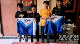 Gerombolan bermotor di Sukabumi diamankan polisi. l Istimewa