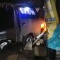 Pickup tabrak kios di Cisaat, Kabupaten Sukabumi. l Istimewa