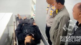 Jasad Puloh, pedagang Pasar Cisaat tewas dibacok orang tak dikenal. l Istimewa