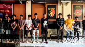Belasan anggota geng motor ditangkap jajaran Polres Sukabumi Kota. l Istimewa