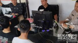 Terduga pelaku penganiayaan dan perusakan mobil di Cikole. l Istimewa