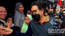 Menteri Desa, Pembangunan Daerah Tertinggal, dan Transmigrasi (Mendes PDTT), Abdul Halim Iskandar saat berkunjung ke Sukabumi. l sukabumiheadline.com