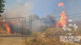 Kebakaran lahan di Ciemas, Kabupaten Sukabumi. l Istimewa