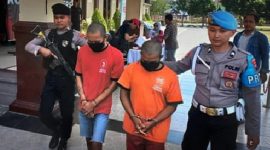 Dua dari empat pelaku pembobol Alfamart di Yogyakarta. l Istimewa