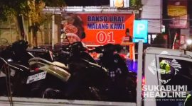 Razia knalpot brong di Kota Sukabumi. l Istimewa
