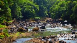 Kawasan longsor purba di aliran Sungai Cimandiri. l Istimewa