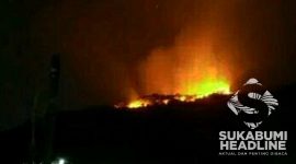 Kebakaran lahan di Gunung Sunda. l Istimewa