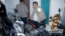 Dua sepeda motor milik pelaku meracuni ikan di Cikembar, Kabupaten Sukabumi. l Istimewa