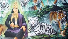 Ilustrasi Prabu Siliwangi dan Maung Bodas. l Istimewa
