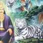 Ilustrasi Prabu Siliwangi dan Maung Bodas. l Istimewa