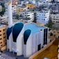 Desain Masjid Syaikh Ajilin di Gaza karya Ridwan Kamil. l Istimewa
