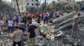 Kondisi Gaza setelah dibombardir oleh Israel. l The Nation