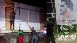 Baliho-baliho PSI dipasang serentak di wilayah Sukabumi. l Istimewa