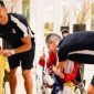 Fatimah Hamini dipeluk Cristiano Ronaldo. l Istimewa