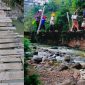 Jembatan gantung di perbatasan Kalapanunggal dengan Kabandungan, Kabupaten Sukabumi selalu ramai dilalui warga. l sukabumiheadline.com