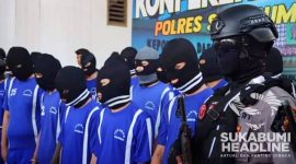 37 tersangka kasus narkoba diamankan Polres Sukabumi Kota. l Istimewa