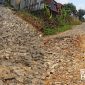 Jalan Kabupaten rusak di Kecamatan Cicantayan,  Sukabumi. l 