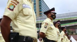 Seragam petugas Satuan Pengamanan (Satpam). l Istimewa