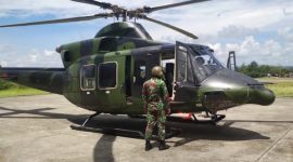 Helikopter Bell 412EP versi militer produksi PT Dirgantara Indonesia. l Istimewa