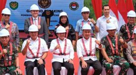 Groundbreaking pembangunan gedung SMA Taruna Nusantara di Kota Cimahi. l Istimewa