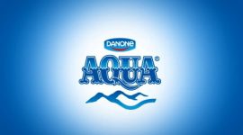 Logo air minum dalam kemasan (AMDK) Aqua. - Istimewa