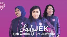 LadyJek sempat menggemparkan menjadi ojek online dengan pengemudi wanita untuk kaum wanita. l Istimewa
