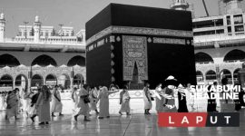 Jemaah umrah mengelilingi Kabah. l Istimewa