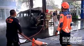 Kebakaran SPBU di Kota Sukabumi. l Istimewa