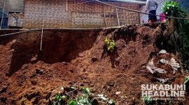 Dua rumah di Ciambar, Sukabumi terancam ambruk. l Istimewa